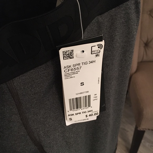 Adidas Cropped Workout Pants (NWT) - Picture 2 of 4